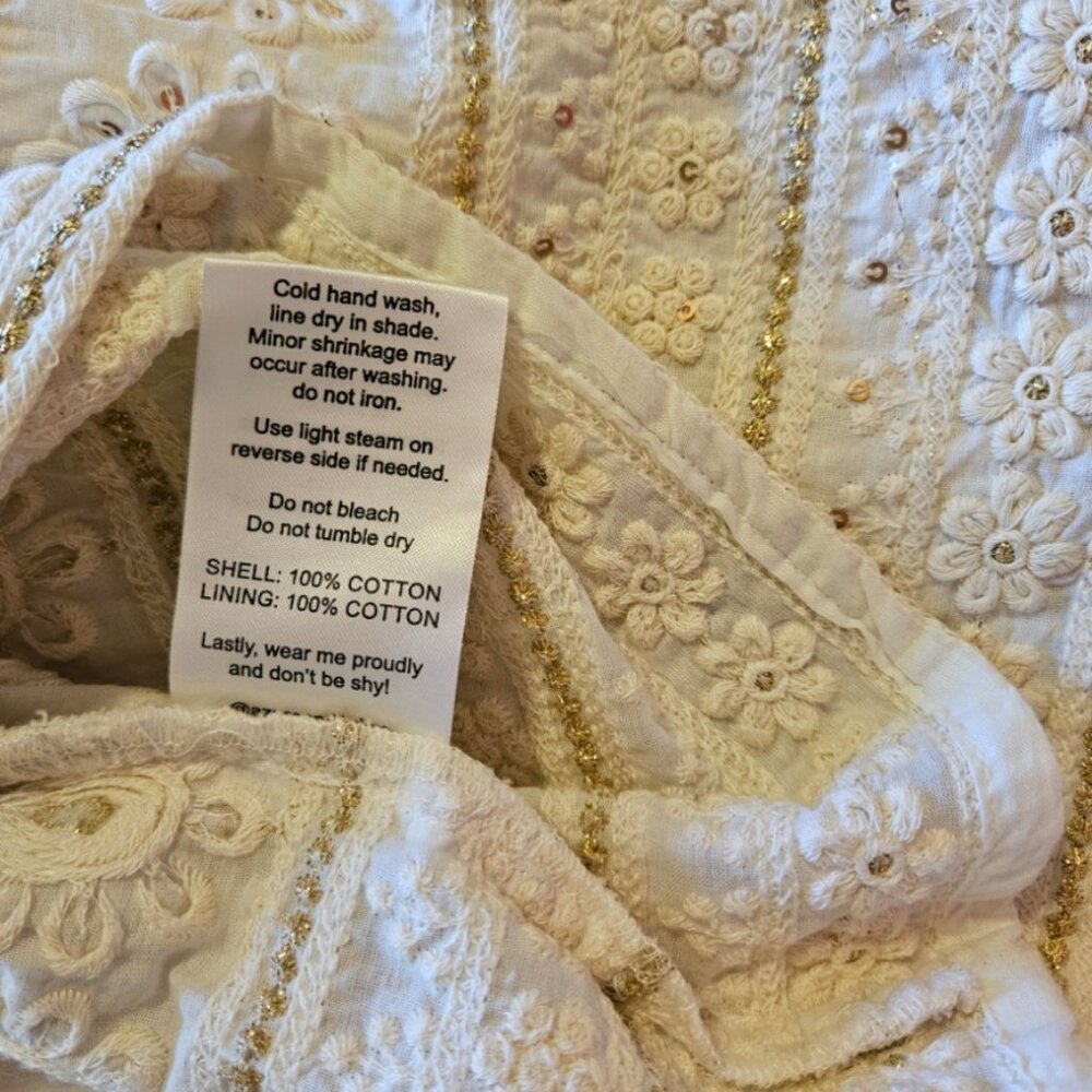 White Belize Whitehaven Dress- NWT- Size Large - Picture 16 of 17